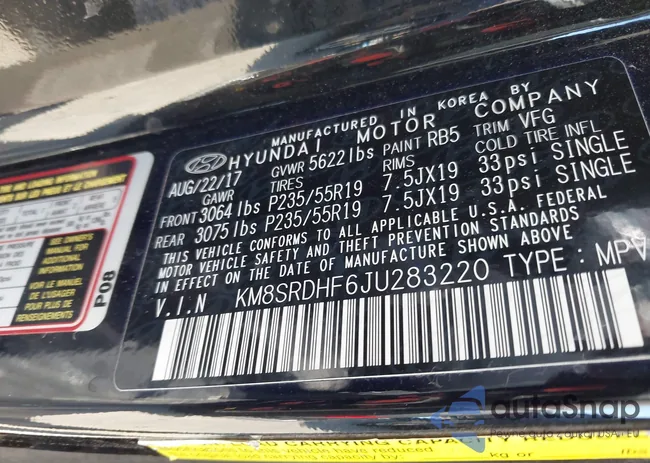 KM8SRDHF6JU283220: 44214574