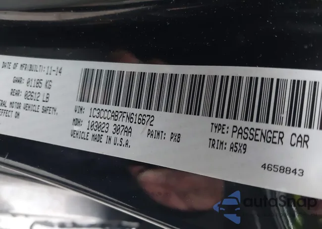 1C3CCCAB7FN616672: 44214635