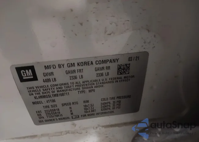 KL4MMGSL1MB168711: 44214645