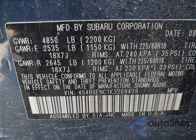 4S4BSENC1K3209439: 44214664