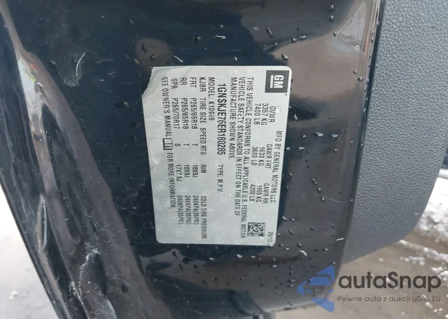 1GNSKJE76ER180285: 44214670