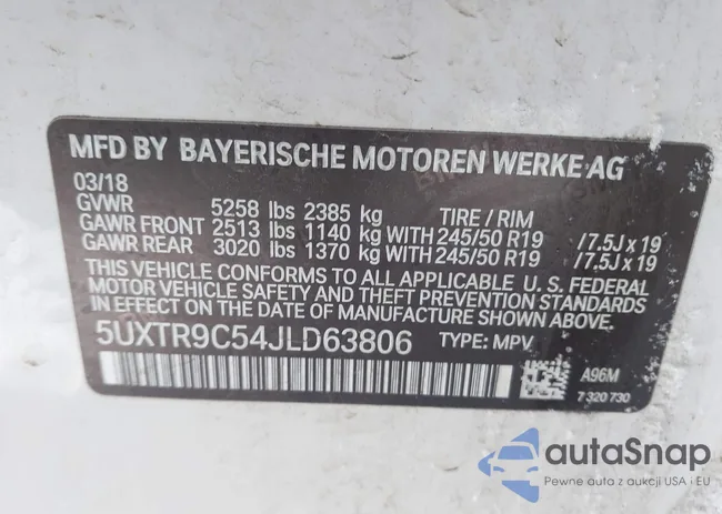 5UXTR9C54JLD63806: 44214696