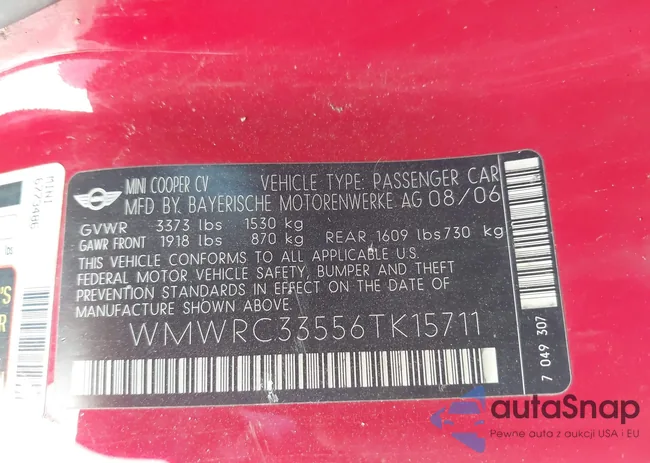 WMWRC33556TK15711: 44214721