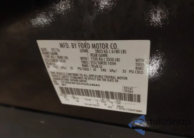 1FM5K8F8XHGA34943: 44214777