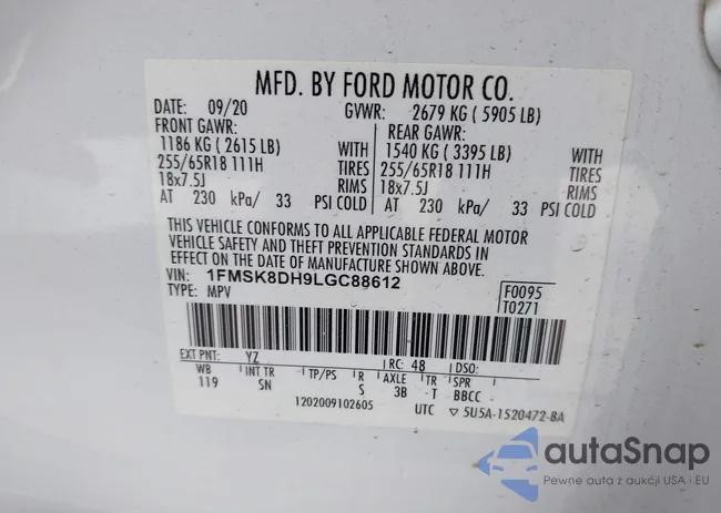 1FMSK8DH9LGC88612: 44214801