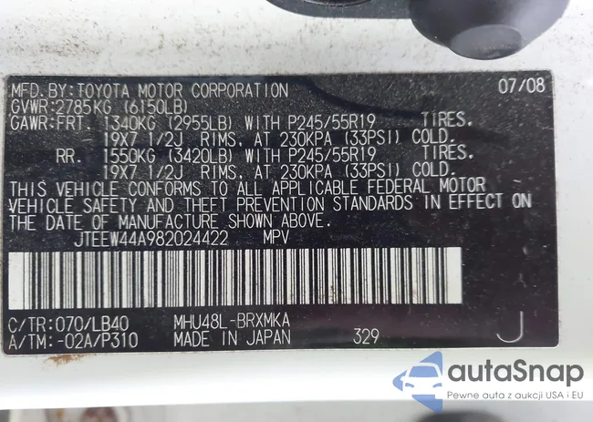 JTEEW44A982024422: 44214910