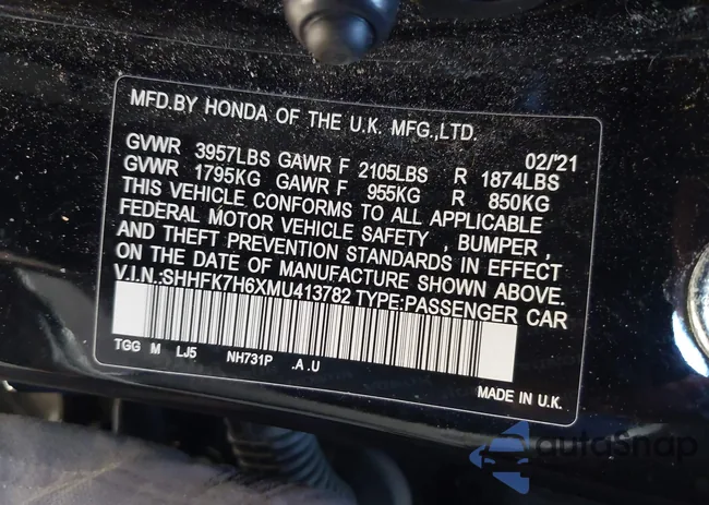 SHHFK7H6XMU413782: 44214043