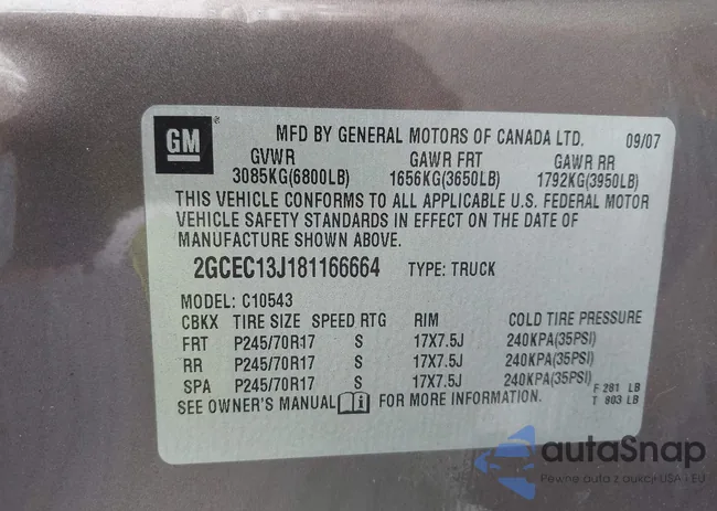 2GCEC13J181166664: 44214064