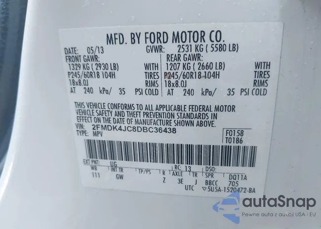 2FMDK4JC8DBC36438: 44214101