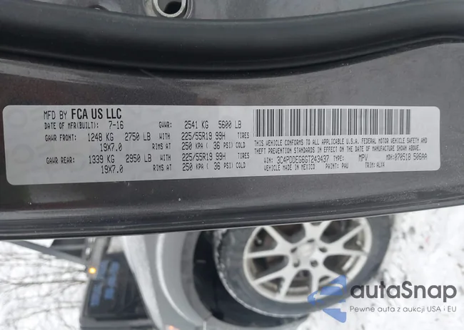 3C4PDDEG6GT243437: 44214341