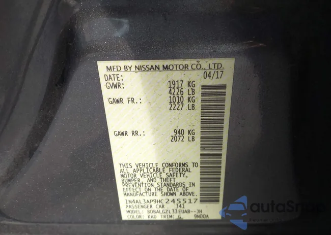 1N4AL3AP9HC245517: 44214361