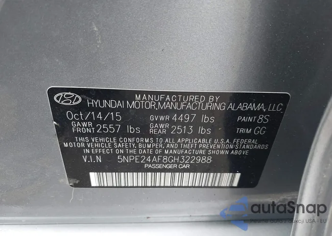 5NPE24AF8GH322988: 44215456