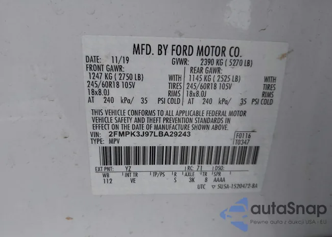 2FMPK3J97LBA29243: 44215484