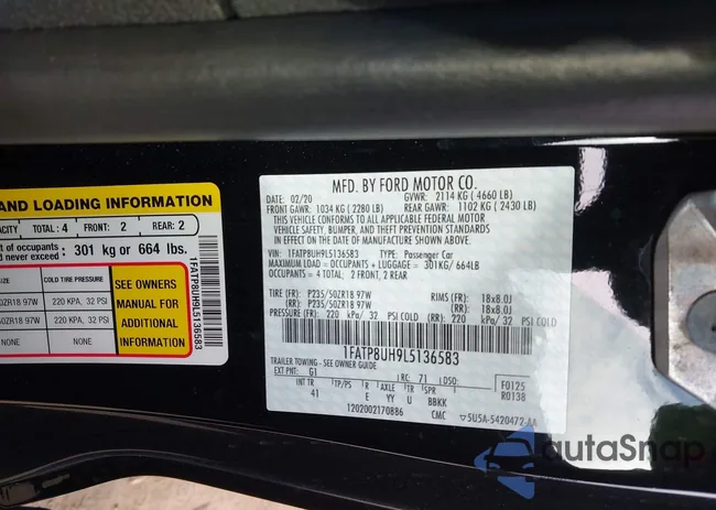 1FATP8UH9L5136583: 44215495