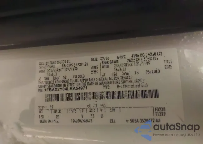 1FBAX2Y84LKA54971: 44215537