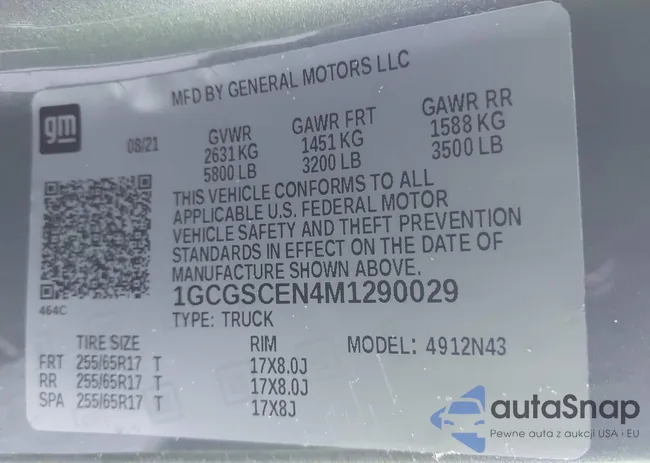 1GCGSCEN4M1290029: 44215572