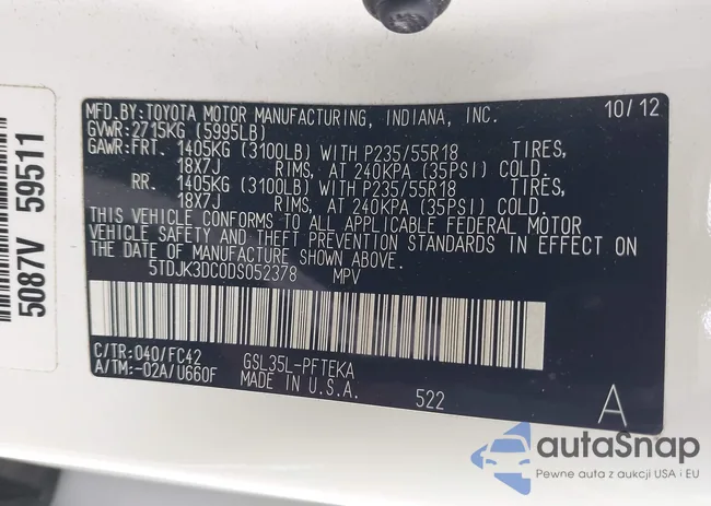 5TDJK3DC0DS052378: 44215721