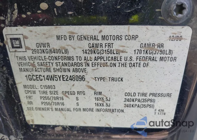 1GCEC14W5YE248096: 44215764