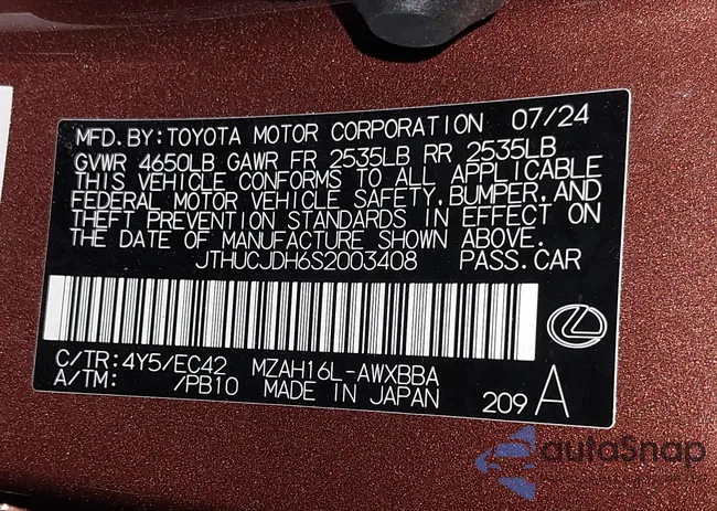 JTHUCJDH6S2003408: 44215844