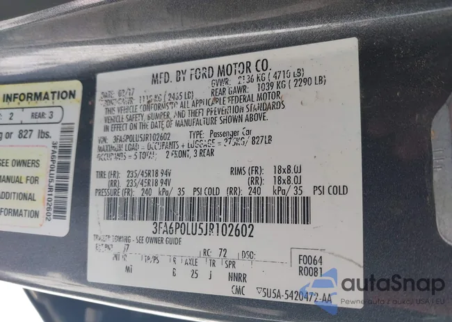 3FA6P0LU5JR102602: 44215109