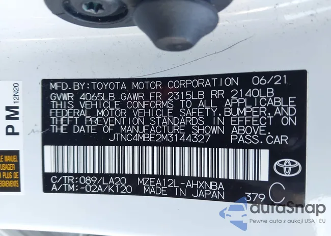 JTNC4MBE2M3144327: 44215137