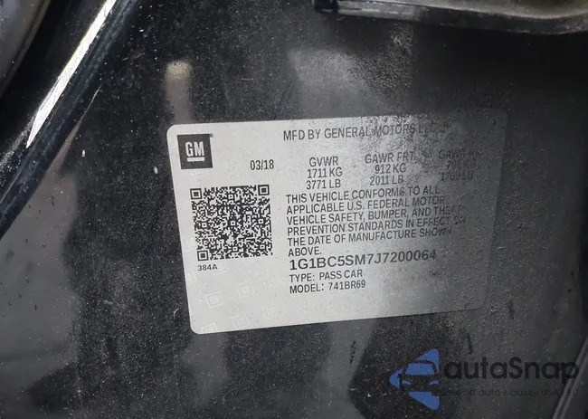 1G1BC5SM7J7200064: 44215177