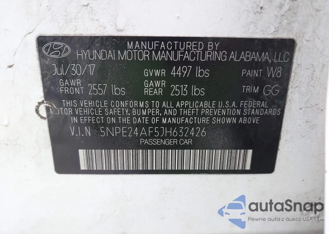 5NPE24AF5JH632426: 44215340