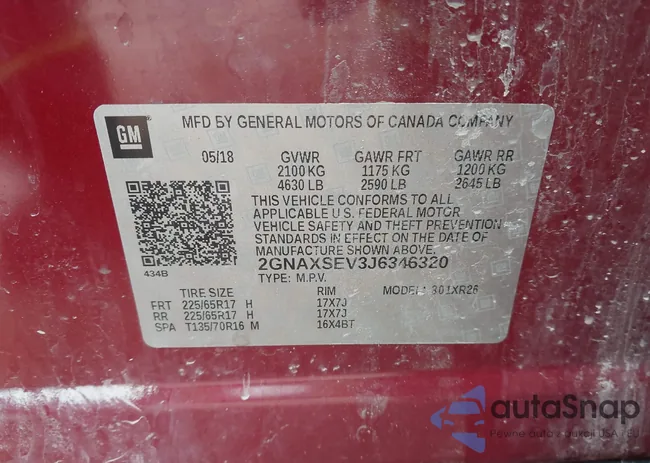 2GNAXSEV3J6346320: 44215346