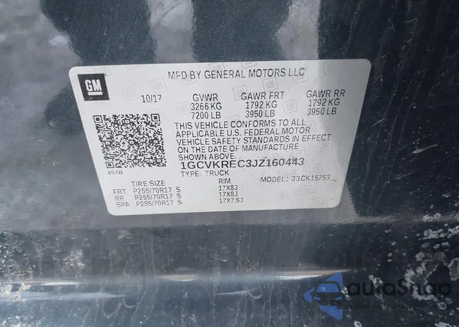 1GCVKREC3JZ160443: 44215378