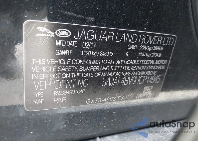 SAJAL4BV0HCP14945: 44216467