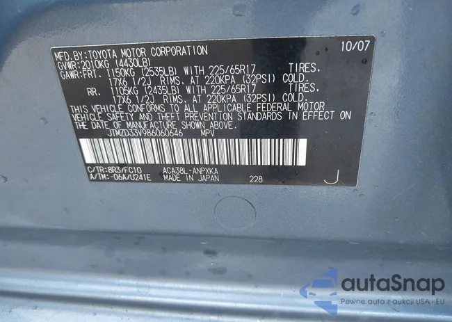 JTMZD33V986060646: 44216493