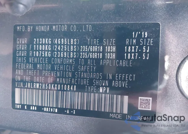 JHLRW2H50KX010848: 44216601