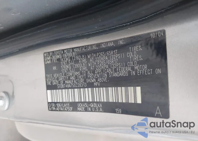 5TDBT48A75S239313: 44216613