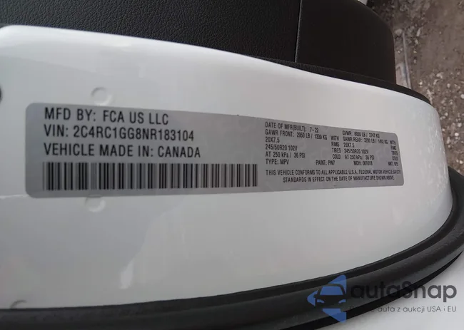 2C4RC1GG8NR183104: 44216647