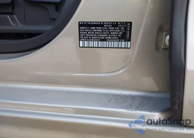 3VW2K7AJ5FM338337: 44216921