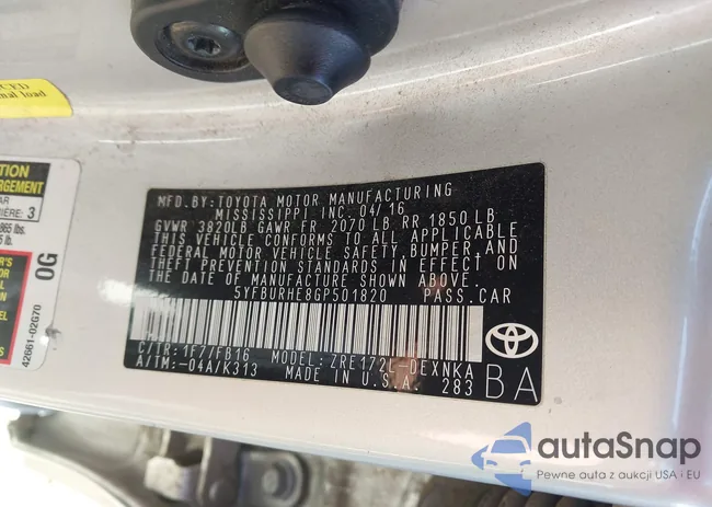 5YFBURHE8GP501820: 44216050