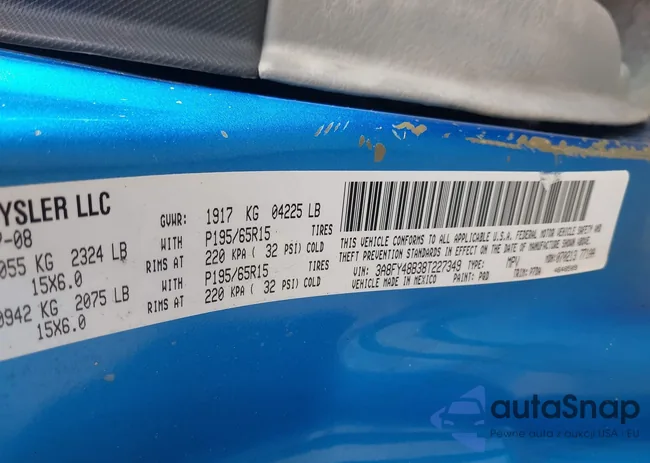 3A8FY48B38T227349: 44216126