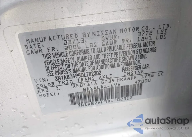 3N1AB7AP9DL702302: 44216244