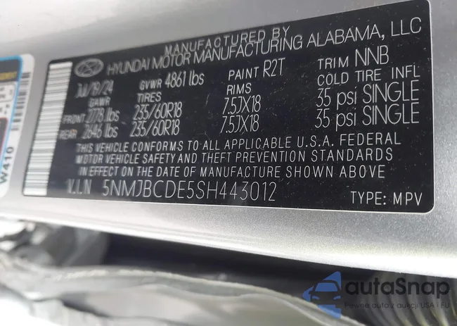 5NMJBCDE5SH443012: 44216331