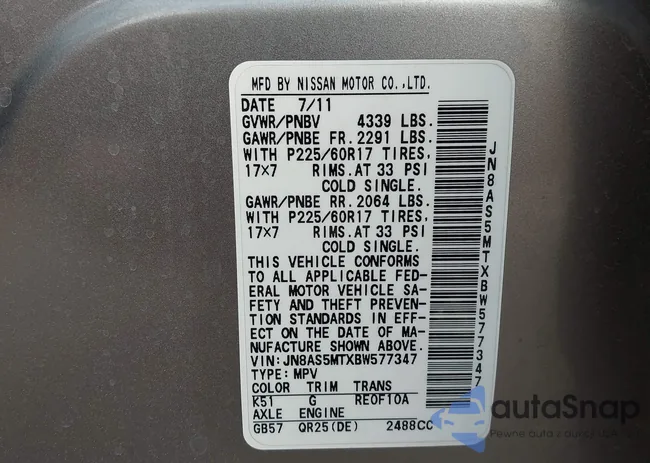 JN8AS5MTXBW577347: 44217428