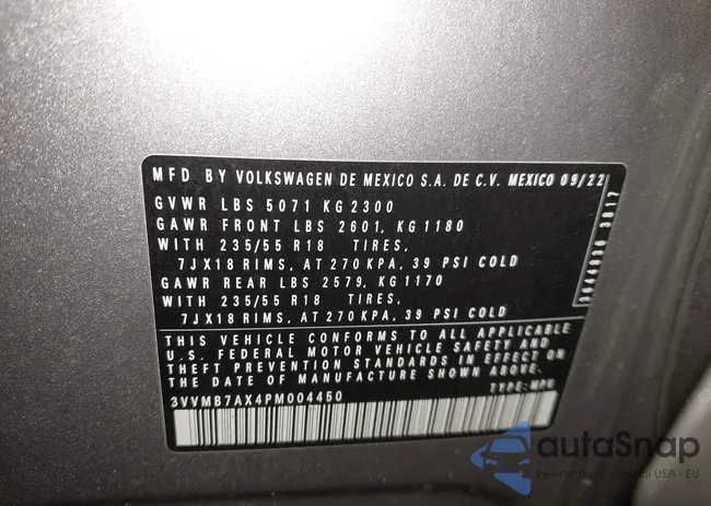 3VVMB7AX4PM004450: 44217470