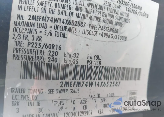 2MEFM74W14X652587: 44217491