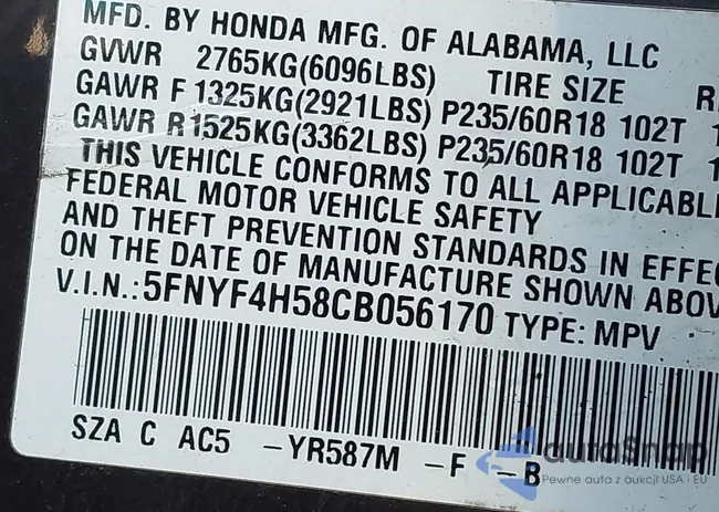 5FNYF4H58CB056170: 44217544