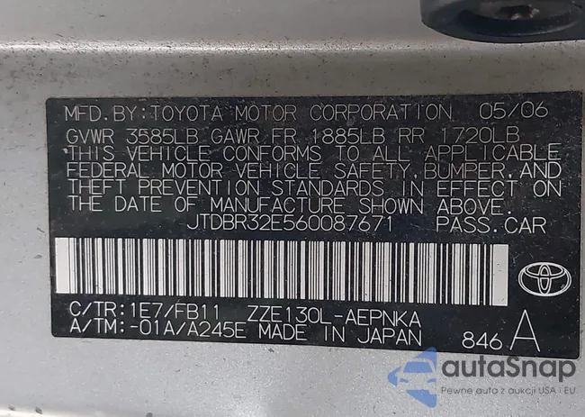 JTDBR32E560087671: 44217560