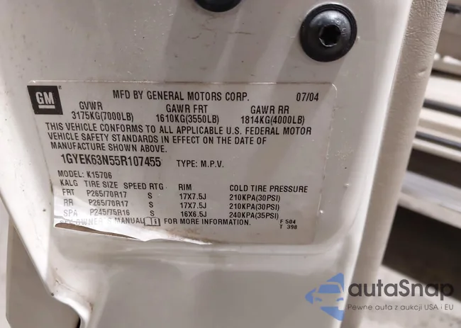 1GYEK63N55R107455: 44217605