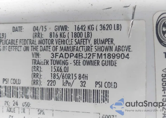 3FADP4BJ2FM189904: 44217928