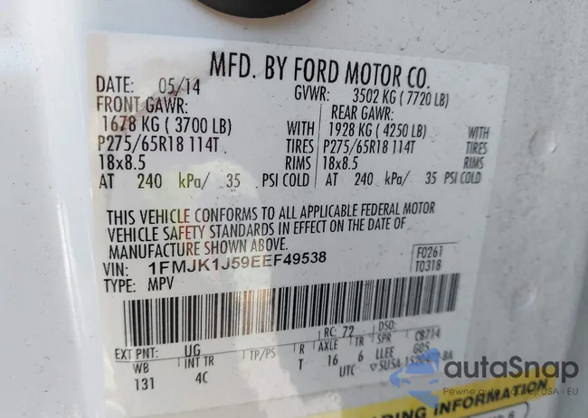 1FMJK1J59EEF49538: 44217105