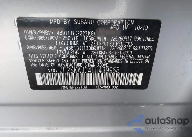 JF2SKAJC4LH439968: 44217304