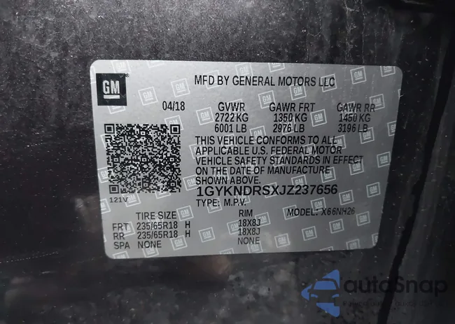 1GYKNDRSXJZ237656: 44217353