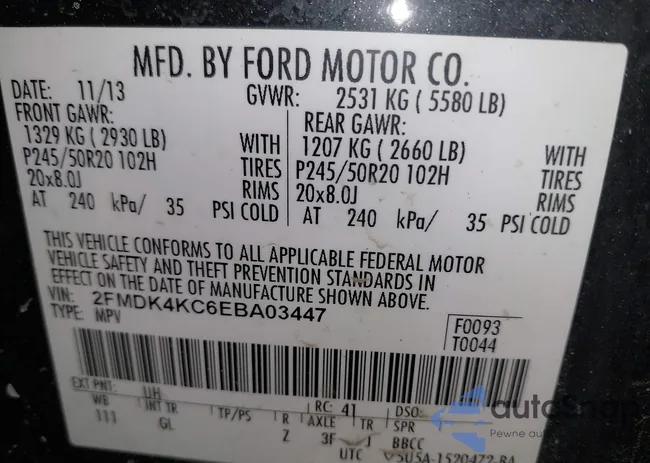 2FMDK4KC6EBA03447: 44217357